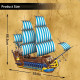 moc pirates caribbean blue sail ship bricks toys moc pirates caribbean blue sail ship bricks toys