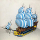 moc pirates caribbean blue sail ship bricks toys moc pirates caribbean blue sail ship bricks toys