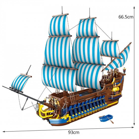 moc pirates caribbean blue sail ship bricks toys moc pirates caribbean blue sail ship bricks toys