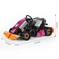 moc rc app go-kart racing karting car bricks toy 18026