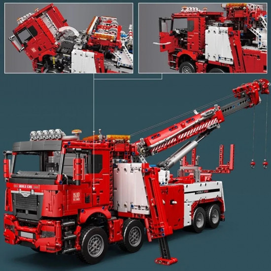 moc rc app motorized road city rescue truck bricks toys moc rc app motorized road city rescue truck bricks toys
