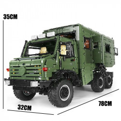 moc rc app nomadism off-road unimog truck bricks toy