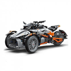 moc rc app spyder motorcycle bike car bricks toy