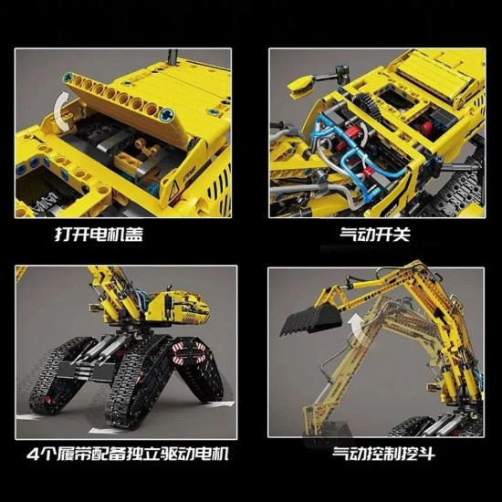 moc rc crawler all terrain truck excavator bricks toy 17018 moc rc crawler all terrain truck excavator bricks toy 17018
