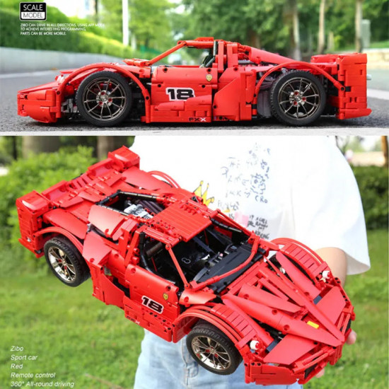 moc rc ferrari fxx sports racing car bricks toys 13085 moc rc ferrari fxx sports racing car bricks toys 13085