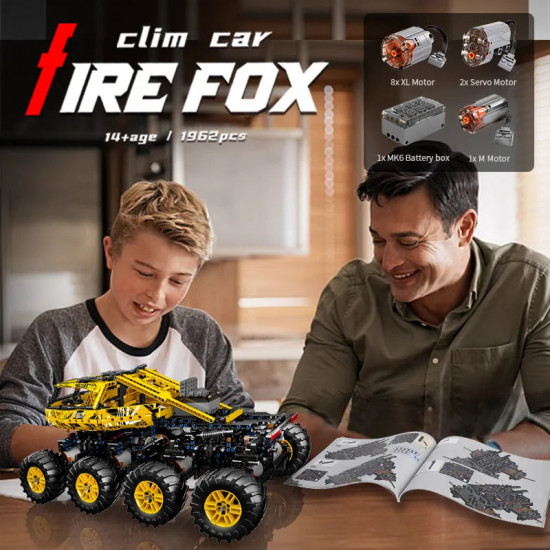 moc rc heavy firefox climbing truck bricks toy 18031 moc rc heavy firefox climbing truck bricks toy 18031