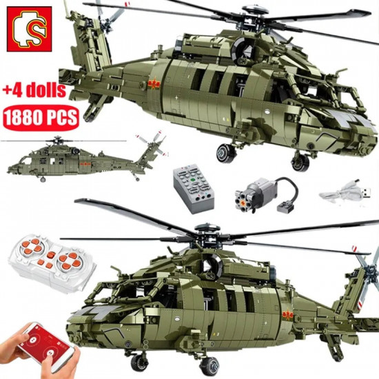 moc rc military z-20 attack helicopter bricks kids toys moc rc military z-20 attack helicopter bricks kids toys