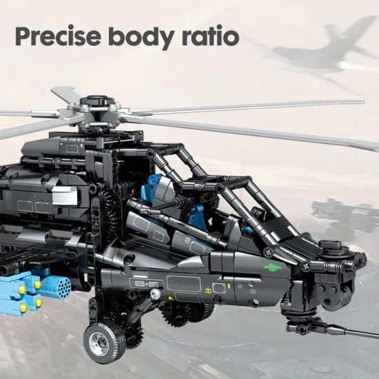 moc rc military z10 attack helicopter bricks toy moc rc military z10 attack helicopter bricks toy