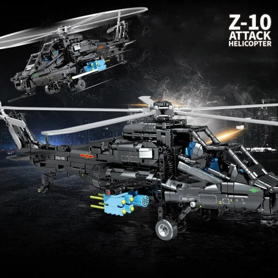 moc rc military z10 attack helicopter bricks toy moc rc military z10 attack helicopter bricks toy