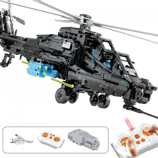 moc rc military z10 attack helicopter bricks toy moc rc military z10 attack helicopter bricks toy