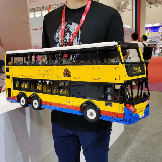 moc rc motor double decker bus bricks toys qc015 moc rc motor double decker bus bricks toys qc015