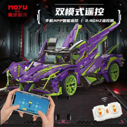 moc rc motorized apollo evo concept roadster bricks toy