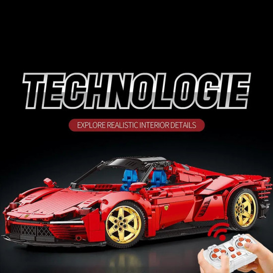 moc rc motorized ferrari daytona sp3 racing car bricks toy 11025 moc rc motorized ferrari daytona sp3 racing car bricks toy 11025