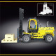 moc rc motorized heavy forklift truck bricks toy t4003 moc rc motorized heavy forklift truck bricks toy t4003