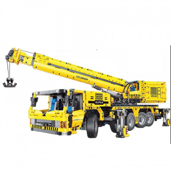 moc rc motorized heavy lift crane truck bricks toy t4004 moc rc motorized heavy lift crane truck bricks toy t4004