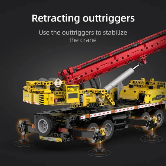 moc rc motorized large tech mobile crane truck bricks toys moc rc motorized large tech mobile crane truck bricks toys