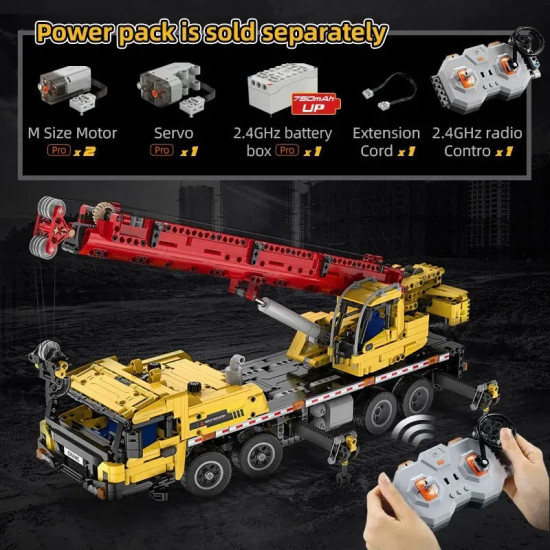 moc rc motorized large tech mobile crane truck bricks toys moc rc motorized large tech mobile crane truck bricks toys