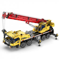 moc rc motorized large tech mobile crane truck bricks toys