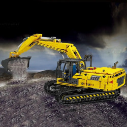 moc rc motorized link belt 250 excavator bricks toys 17032