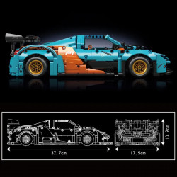moc rc motorized mclaren p1 hyper sports car bricks toy 13174