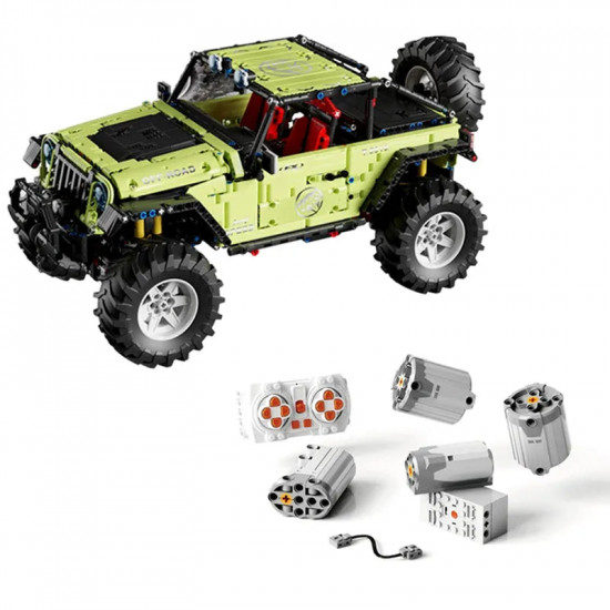 moc rc off-road suv jeep wrangler trailcat bricks toy t5010a moc rc off-road suv jeep wrangler trailcat bricks toy t5010a