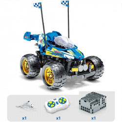 moc rc speed racing city car bricks toys kids