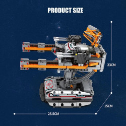 moc rc star revenge anti-aircraft gun bricks toy