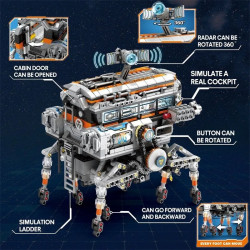 moc rc star revenge space walker robot bricks toy