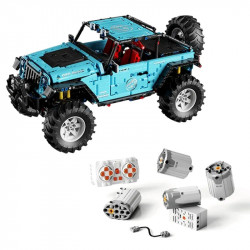 moc rc suv off-road jeep wrangler trailcat bricks toys