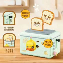 moc retro bread machine city mini bricks model kids toys