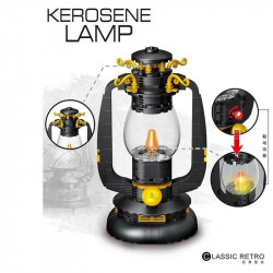 moc retro classic kerosene lamp mini bricks model toys