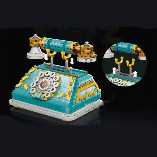 moc retro classic telephone bricks kids toys 90020 moc retro classic telephone bricks kids toys 90020