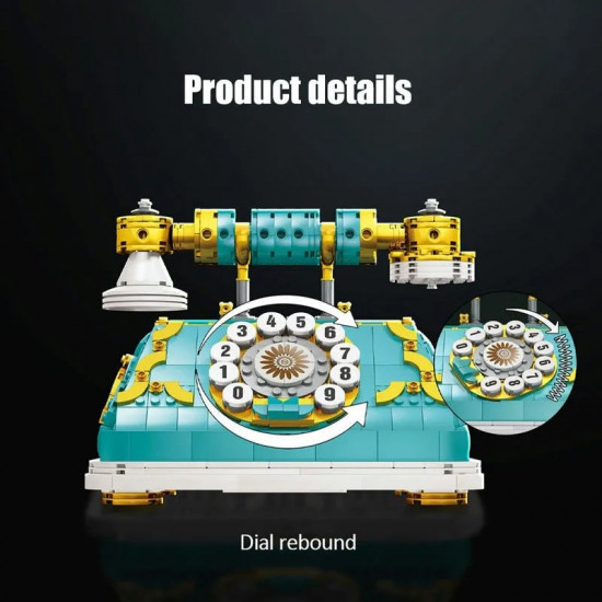 moc retro classic telephone bricks kids toys 90020 moc retro classic telephone bricks kids toys 90020