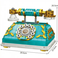 moc retro classic telephone bricks kids toys 90020