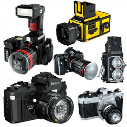 moc retro digital video camera mini bricks toys