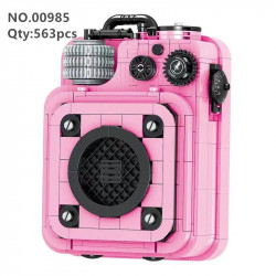 moc retro sound system mini bricks toys 00985