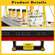 moc rms titanic cruiser steam ship boat bricks toy moc rms titanic cruiser steam ship boat bricks toy