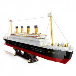 moc rms titanic cruiser steam ship boat bricks toy