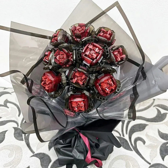 moc romantic rose flower bouquet bricks toys kids 92009 moc romantic rose flower bouquet bricks toys kids 92009