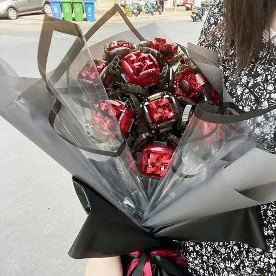moc romantic rose flower bouquet bricks toys kids 92009 moc romantic rose flower bouquet bricks toys kids 92009