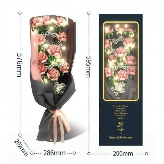 moc romantic roses bouquet flower pot bricks kids toys moc romantic roses bouquet flower pot bricks kids toys