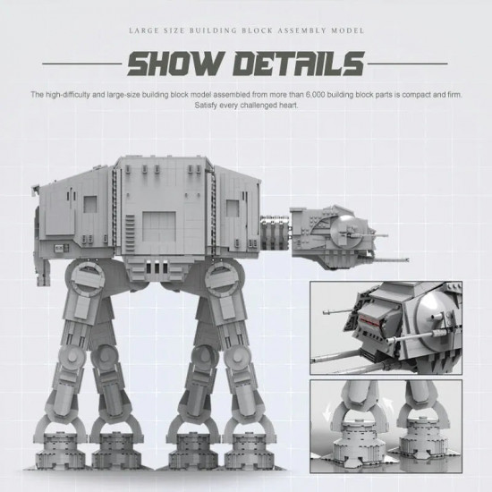 moc star wars 21015 ucs motorized at-at walker bricks toys moc star wars 21015 ucs motorized at-at walker bricks toys