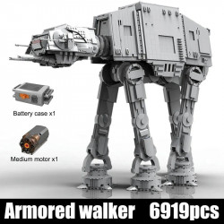 moc star wars 21015 ucs motorized at-at walker bricks toys