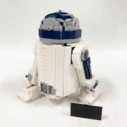 moc star wars custom r2-d2 robot bricks toy