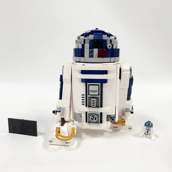 moc star wars custom r2-d2 robot bricks toy moc star wars custom r2-d2 robot bricks toy