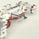 moc star wars rebel blockade runner bricks toy 05046 moc star wars rebel blockade runner bricks toy 05046