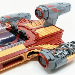 moc star wars ucs luke skywalker's landspeeder bricks toys