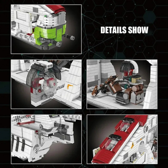 moc star wars ucs republic gunship cruiser bricks toy moc star wars ucs republic gunship cruiser bricks toy