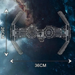 moc star wars ucs tie bomber fighter bricks toy 21048