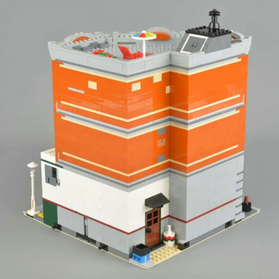 moc street expert city corner garage bricks toy 15042 moc street expert city corner garage bricks toy 15042